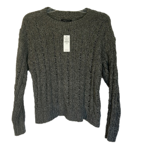 AMERICAN Eagle NWT Gray chenille sweater XS - Picture 1 of 4